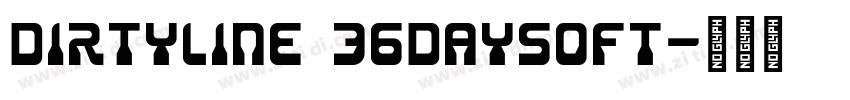 Dirtyline 36daysoft字体转换